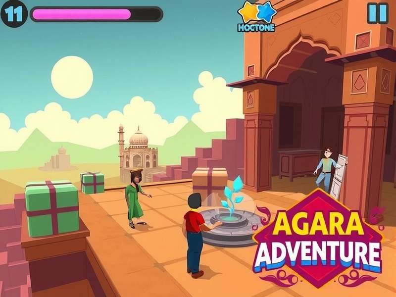 Agra Adventure Gameplay Screenshot Agra Adventure Gameplay showing puzzle solving in Agra Fort